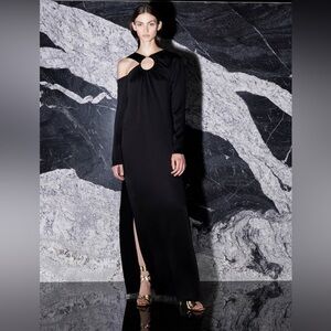 NWT Silvia Tcherassi Turin Maxi Gown Dress Black sz XS